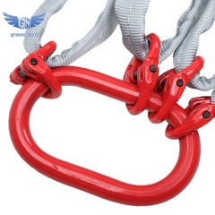 5ft 6610lbs Chain Sling for Lifting with G80 Alloy Steel Four Legs Grab Hook