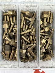 Unbranded Brass Hose Fitting Kit, Various Sizes And Fittings, See Photos