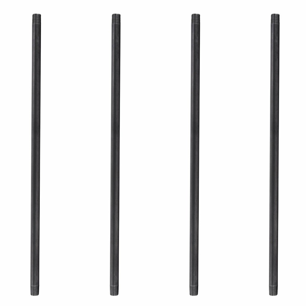 3/4 in. X 48 in. Black Pipe 4 Pack