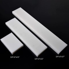 HDPE Block WhitePE Polyethylene Rectangular Solid Plastic Tapping（2″ x 12″ x 3″）