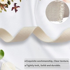 JESEP YONG 3/4 inch Cotton Webbing Strap 10 Yards Handles Bag Beige