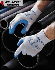 SHOWA ATLAS 300 LATEX RUBBER PALM DIPPED WORK GLOVES BLUE, GENERAL PURPOSE