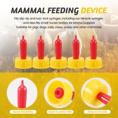 25PCS Pritchard Nipples for Nursing Lambs and Goat Kids X2Z51449