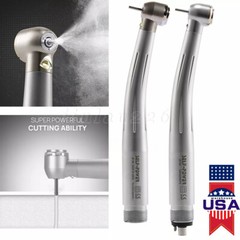 Dental High Speed LED Handpiece Standard Head Push E-Type 2/4Hole *US Stock*