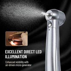 1-10 eLabPal Dental (LED E-generator) High Speed Handpiece 4 Hole for NSK Style