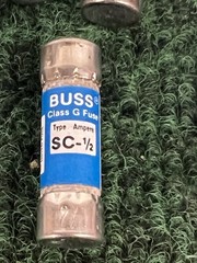 12 Pieces of Bussmann SC-1/2 General Purpose Buss Class G Fuses New and Tested