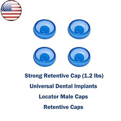 US Dental Universal Overdenture Implant Retention Caps Metal Housing Caps 2.4lbs