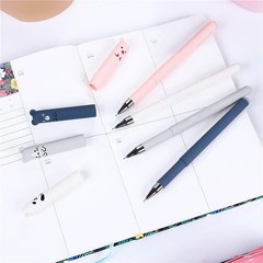 Erasable Gel Pens Fine Point 0.5mm Blue Inks 12 Pack Cute Cartoon Make Mistak…