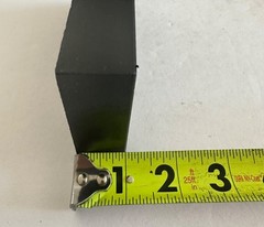 4 pcs King Starboard 1 inch thick Black 3” x 5”