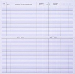 24 PCS Check Registers for Personal Checkbook, Easy to Read Checkbook Register