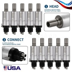 ASkeadnt Dental slow low Speed Handpiece Air Motor 4 Holes E-Type Connector FX