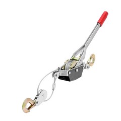 Power Puller Come Along Winch 2 Ton 4409 lbs Heavy Duty Pull Hoist 2 Hooks