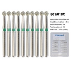 Dental Bur Diamond Burs FG High Speed Round End Taper Cylinder Football Barrel