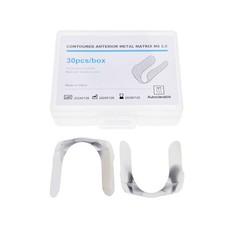 30/50p Dental Contoured Anterior Matrix Bands Restoration Strip Twin Matrices M8