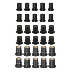 Rubberized Brass Nuts Neoprene Well Nuts Various Sizes High Strength Rubber