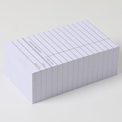 100 Count Library Cards, Checkout Catalog Book Card,Library Checkout Index Cards