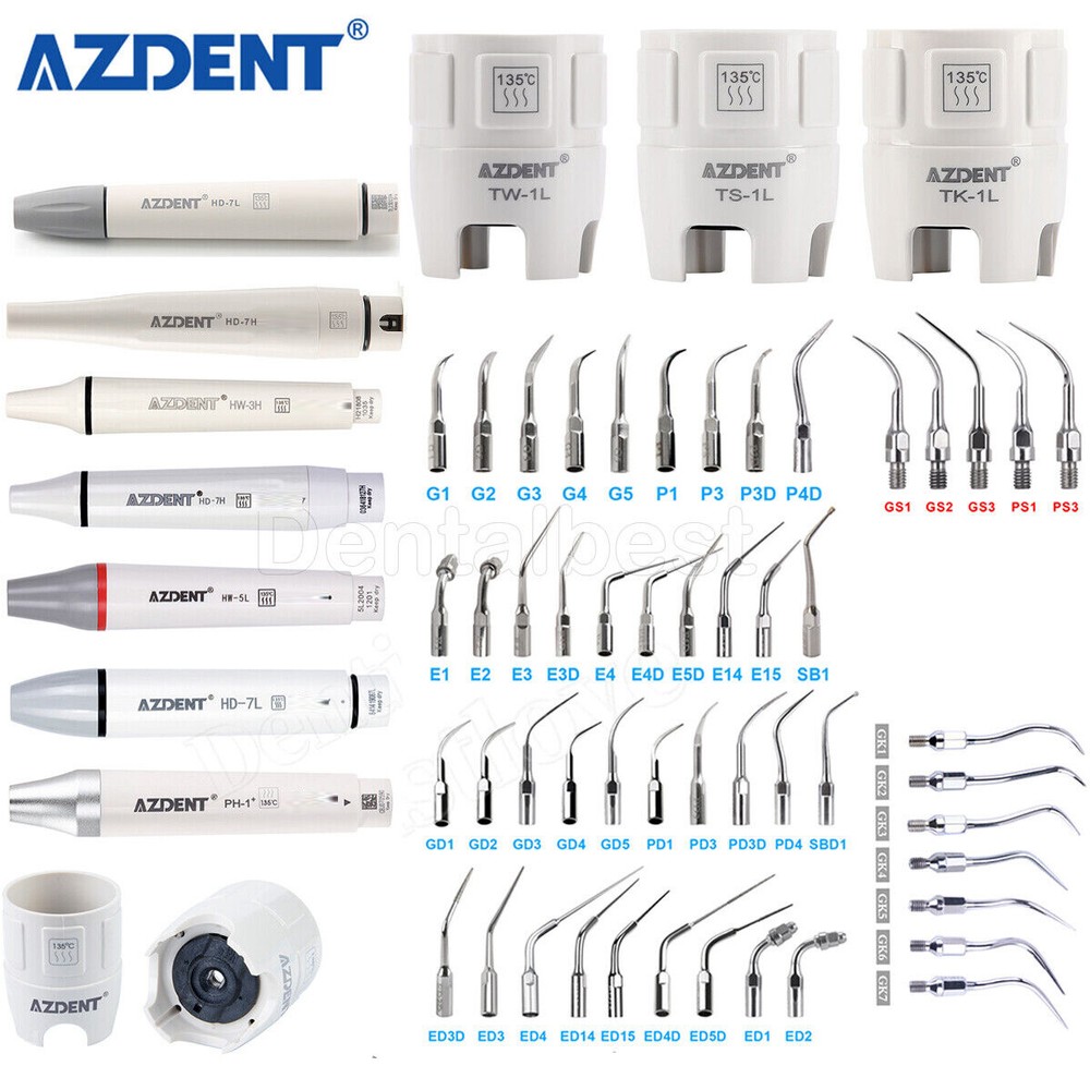 Dental Ultrasonic Scaler Handpiece/Tip/Torque Wrench Fit EMS SATELEC KAVO