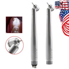 Dental NSK style LED 45° Degree Fiber Optic High Speed Handpiece E-generator 2/4