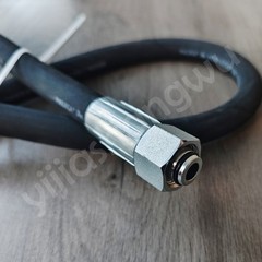 M22x1.5 Excavator Hydraulic Hose Straight+90°Elbow 1/2″ ID 46″ Long Replacement