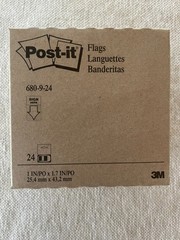 Post it flags “Sign Here” (1 box with 24 packets of 50 flags each = 1,200 flags)