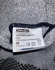 2 Pair: KLEENGUARD Jackson G60 Purple Nitrile Cut Resistant Gloves 8/M 97431