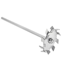 1Pcs 7.87″ Stirring Rod 304 Stainless Steel w 3.15″ ID Disc for Lab