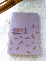 GENUINE LEATHER HANDMADE 144 LINED PAGES INDIA DRAGONFLIES YES TO NEW ADVENTURES