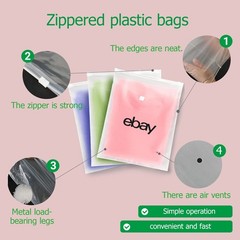 50 pcs 12″x15″ Frosted Zipper Clothing Bag Polyjacket/Polymailer UL