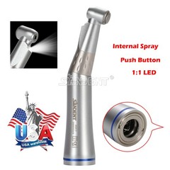 SANDENT Dental Inner Spray Handpiece LED E-generator/No LED Contra Angle 4Holes