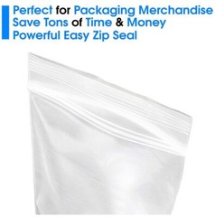 1000 3×4 Reclosable Resealable Clear Zipper Plastic Bags 2Mil 3″x4″ inch