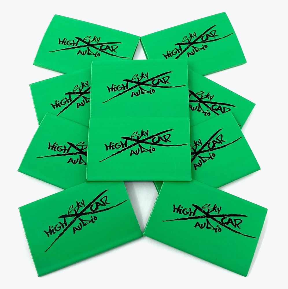 (10) 2/0 or 1/0 Gauge GREEN 1.5″ x 2″ Heat Shrink Tube 4 Ring Terminals Tubing