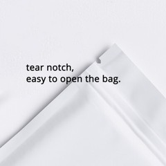 4x6in Double Side White Matte Foil Mylar Zip Lock Pouch Bag w/Heat Seal Machine