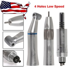 NSK Style Dental Slow Speed Handpiece E-Type Inner Water Spray 4-Hole Air Motor