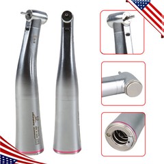 NSK Ti-MAX X95L Style Dental 1:5 LED Fiber Optic Contra Angle Handpiece Red Ring