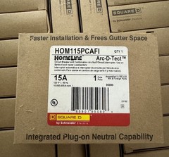 HOM115PCAFI Square D 15 Amp Combination Arc Fault New CAFI New