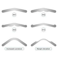 Dental Sectional Matrix System Contoured Metal Matrices Refill Matrix Bands
