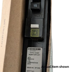 ⚡ Square D HOM115PCAFI Homeline 15A 1 Pole Arc Fault Circuit Breaker PON NEW