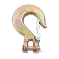 4 Pack 5/16″ G70 Chain Hook Clevis Slip Hook with Safety Latch 14000Lbs Capacity
