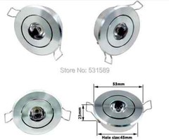 10pcs 1W 3W led downlight Aluminum Material Exhibition light display Spot lamp