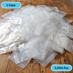 1000 Pcs 4″x6″ Zipper Bags Clear 2 Mil Reclosable Jewelry Poly Bags Top Zip Lock
