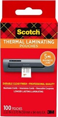 Scotch Thermal Laminating Pouches, 100 Count, Clear, 5 mil., Laminate…