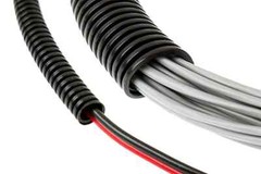 25Ft 1/2″ Marine Grade Conduit Car Home Tubing Split Wire Loom Black Sleeve tube