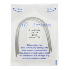100PCS Dental Orthodontic Arch Wire Niti Natural Form Round Rectangular 16×22 14