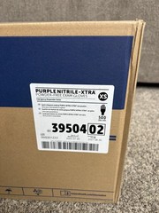 HALYARD Purple Nitrile-Xtra Exam Gloves X-Small 12” 5.9 mil Powder-Free 500 CT