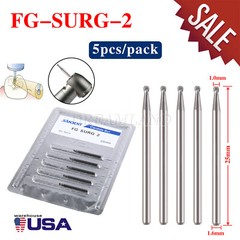 USA Dental Surgical Round Tungsten Carbide Burs FG for High Speed Handpiece