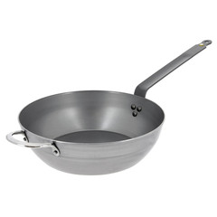 De Buyer Mineral B Carbon Steel Country Fry Pan – 12.5 Diameter 8.9 Cooking