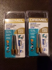 Dremel 117HP Carving and Engraving Bit 2 Pack 6.4 mm (1/4″) Ball Nose Lot of 2