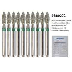 Dental Round Diamond Bur FG Pear Round End Taper Football Egg Barrel High Speed