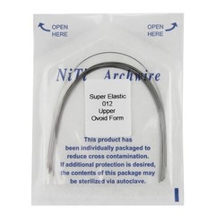 100Pcs Dental Orthodontic Arch Wire Super Elastic NiTi Round Ovoid Form 012-020