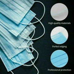50/100/500 3 Ply Ear loop Face Mask Non Medical Surgical Dental Disposable Masks